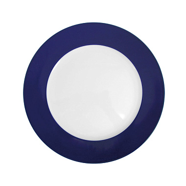 Тарелка сервировочная, синяя, 31 см, фарфор, серия DOM PURE COBALT, фарфор