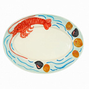 Блюдо овальное керамическое "Лобстер", размер: 46x32 см  магазин «Аура Дома»