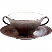Чаша консоме (330 мл) с блюдцем (17 см), фарфор, серия ROYAL VELVET