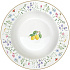 Тарелка суповая фарфоровая FLEURS ET CITRONS, д. 21,5 см