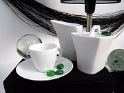 Набор посуды чайный, 15 предметов, фарфор, серия WHITE TEARS PORCEL  магазин «Аура Дома»