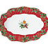 Блюдо сервировочное фарфоровое CHRISTMAS BERRIES, размер: 30x21 см в подарочной упаковке