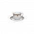 Чашка чайная (280 мл) с блюдцем (15 см), фарфор, серия MOZART