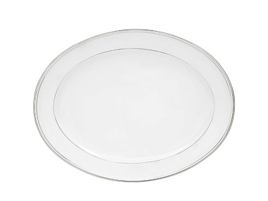 Блюдо овальное фарфоровое OLYMPUS PLATINE, размер: 29х22 см