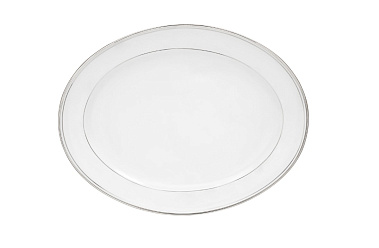 Блюдо овальное фарфоровое OLYMPUS PLATINE, размер: 35х26 см