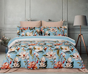 картинка Комплект постельного белья MONOLYA MAVI, состав: 100% хлопок, размер: семейный  магазин «Аура Дома»