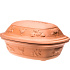 Емкость для запекания с крышкой глиняная на 6 персон, размер: 27х20х37 см