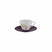 Блюдце чайное, 17 см, фарфор, серия Romantic Velvet PORCEL  магазин «Аура Дома»