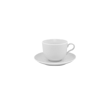 Блюдце чайное, 15 см, фарфор, серия STRAVAGANZA WHITE