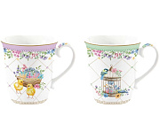 Набор кружек фарфоровых SPRING BLOOM (2 шт), объём 275 мл в подарочной упаковке Easy Life / Nuova R2S магазин «Аура Дома»