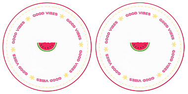 Набор тарелок фарфоровых TWIST & MATCH AQUAMARINE-PINK (2 шт), д. 20 см в подарочной упаковке