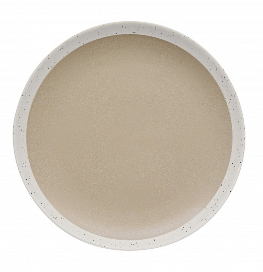 Тарелка десертная керамическая GRAPHITE BEIGE, д. 19 см