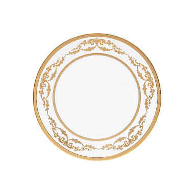 Сервировочное блюдо (белого цвета) 27 см, фарфор, серия Imperio Gold