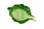 Блюдо в виде листа, размер 20X13, зеленого цвета,  часть столового набора "Капуста", керамика Aura Doma магазин «Аура Дома»
