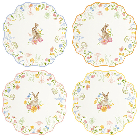 Набор тарелок фарфоровых TRES JOLIE (4 шт), д. 21 см в подарочной упаковке