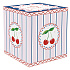 Банка фарфоровая FRUIT MANIA, д. 10,5 см в подарочной упаковке