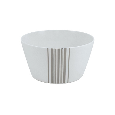 Салатник, 25 см, фарфор, серия SILVER STRIPES