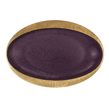 Блюдо овальное, 36х26 см, фарфор, серия GOLDEN VELVET