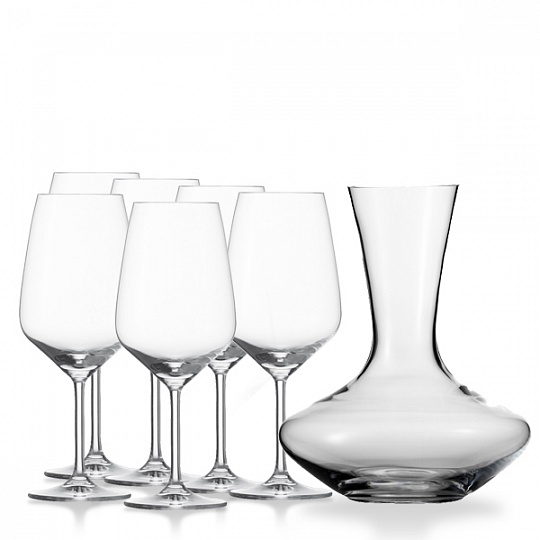 Набор для вина: декантер (объем 750 мл) и 6 бокалов (обьем 656 мл), Swiesel