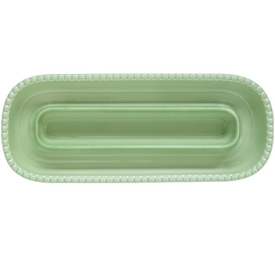 Блюдо для оливок фарфоровое TIFFANY GREEN, размер: 30,5x12 см