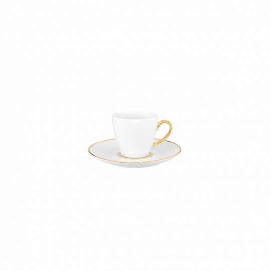 Чашка кофейная фарфоровая, BALLET PREMIUM GOLD, объем 100 мл