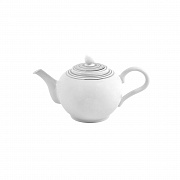 Заварник чайный, 1,33 мл, фарфор, серия SILVER STRIPES PORCEL магазин «Аура Дома»