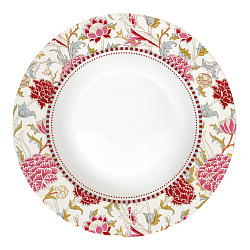 Тарелка суповая фарфоровая WILLIAM MORRIS PINK, д. 21,5 см
