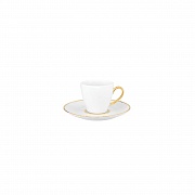 Чашка кофейная фарфоровая, BALLET PREMIUM GOLD, объем 100 мл PORCEL магазин «Аура Дома»