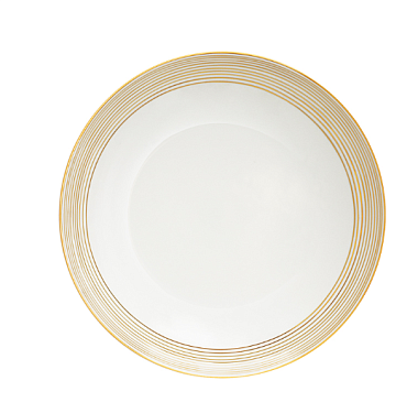 Блюдо глубокое фарфоровое PASTA GOLDEN ORBIT, д. 19 см