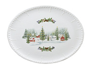 Блюдо сервировочное керамическое CITTA' DELLE FESTE, размер: 36x26 см  магазин «Аура Дома»