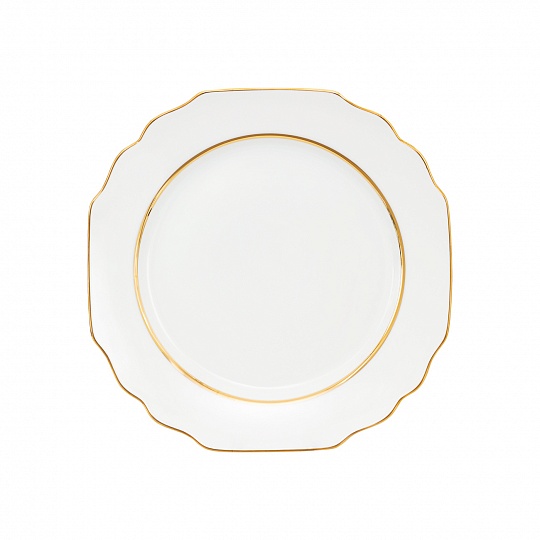 Тарелка закусочная фарфоровая VIENA PREMIUM GOLD, д. 27 см