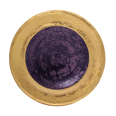 Блюдо сервировочное, 32 см, фарфор, серия GOLDEN VELVET