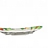 Блюдо овальное плоское керамическое "Яблоки", размер: 45x30 см цветное