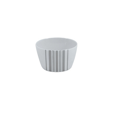 Салатник, 15 см, фарфор, серия SILVER STRIPES