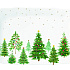 Блюдо сервировочное фарфоровое FESTIVE TREES, размер: 35x23 см в подарочной упаковке