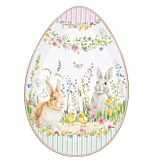 Блюдо сервировочное фарфоровое HAPPY EASTER, размер: 30x21 см в подарочной упаковке Easy Life / Nuova R2S магазин «Аура Дома»