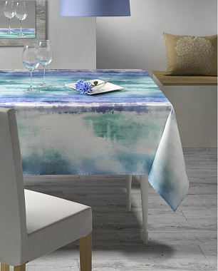 Скатерть ACQUA, состав: 100% хлопок, диаметр 150 см