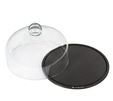 Доска для сыра с крышкой деревянная, д. 28 см