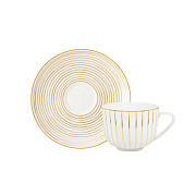 Блюдце фарфоровое OLYMPUS GOLDEN ORBIT, д. 15 см  магазин «Аура Дома»