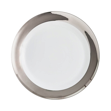 Тарелка сервировочная фарфоровая, BALLET PREMIUM PLATINUM, д. 32 см