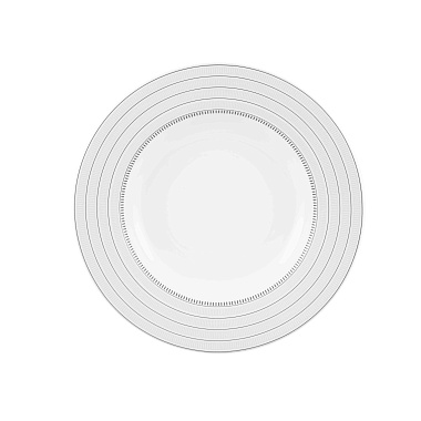 Тарелка суповая фарфоровая Elegant, д. 23,3 см