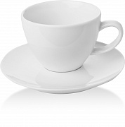 Чайная пара фарфоровая Bianco, объём 230 мл FINEDINE магазин «Аура Дома»