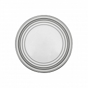 Тарелка закусочная, 27 см, фарфор, серия SILVER STRIPES PORCEL магазин «Аура Дома»