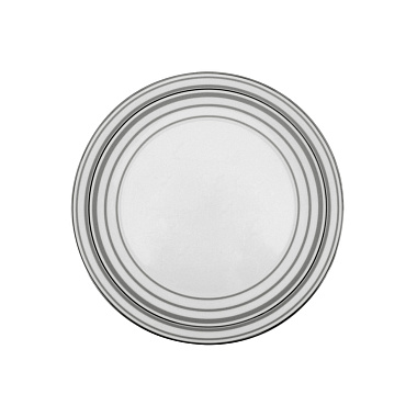 Тарелка закусочная, 27 см, фарфор, серия SILVER STRIPES