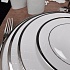 Набор посуды чайный, 15 предметов, фарфор, серия ETHEREAL WHITE