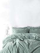 Комплект постельного белья NATURAL GREEN, состав: 100% хлопок, размер: евро