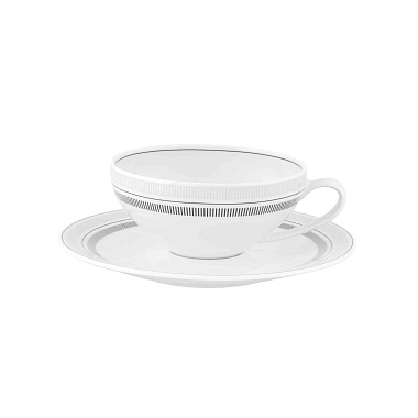 Чайная пара фарфоровая Elegant, объем 231 мл