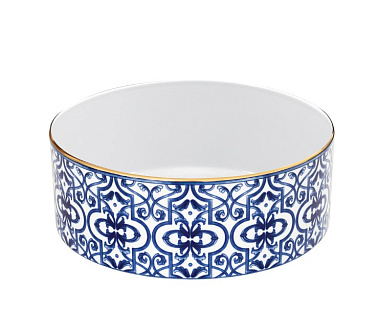 Салатник фарфоровый PURE SHAPE BLUE LEGACY, д. 25 см
