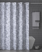 картинка Шторка для ванны Hojas, состав 100% полиэстер, размер: 180х200 Atenas магазин «Аура Дома»