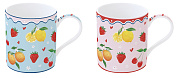 Набор кружек фарфоровых FRUIT MANIA (2 шт), объем 350 мл в подарочной упаковке  магазин «Аура Дома»